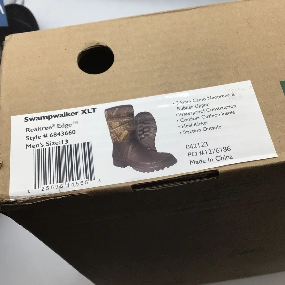 Itasca Swampwalker XLT‎ Realtree Camo Neoprene Waterproof Mens Boots Size 13 NEW